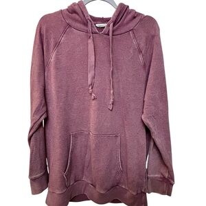 American Eagle Hooded Lightweight Sweatshirt Mauve Size Medium